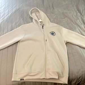 Rigs cream sweater zip up